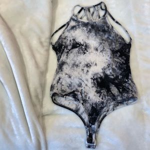 Acid wash bodysuit